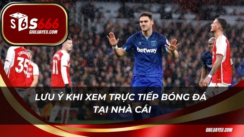 Trực tiếp bóng đá Lưu ý khi xem trực tiếp bóng đá tại nhà cái