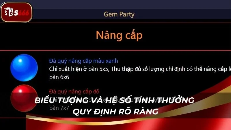 Các biểu tượng đá quý và tính năng độc quyền